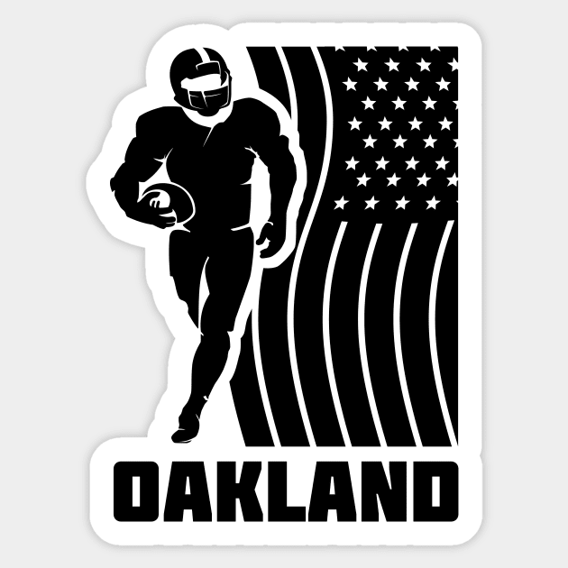 Oakland Football Team Color Sticker by Toogoo